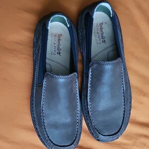 Timberland Men’s Dark Brown Leather Slip-On Shoes